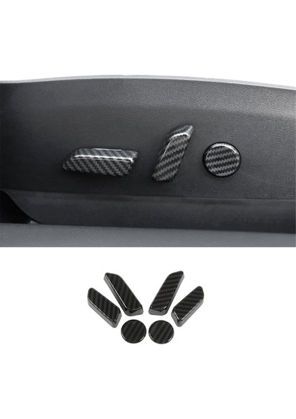 Tesla Model Y Iç Modifikasyon Için Otomobil Elektrik Koltuğu Ayar Düğmesi Dekoratif Çıkartmalar Kitleri (Yurt Dışından) fırsatları