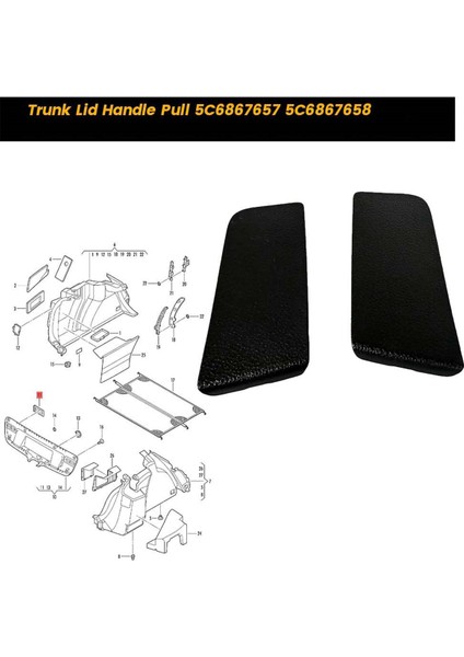 Laftgate Iç Sap Çekme 5C6867657 5C6867658 Nissan Infiniti Için Q50 Q60 G37 G25 Murano Pathfinder Bagaj Kapağı Çekme (Yurt Dışından) fiyatları