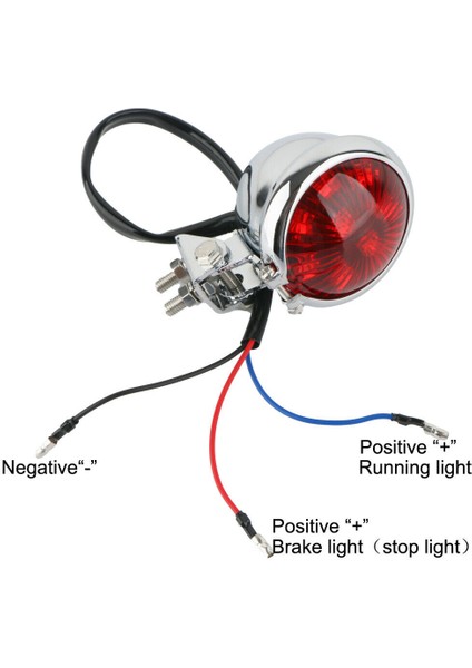 Motosiklet LED Arka Kuyruk Işık Freni Durdurma Lambası Moto LED Kuyruk Işığı Bobber Chopper Cafe Siyah (Yurt Dışından) indirimleri