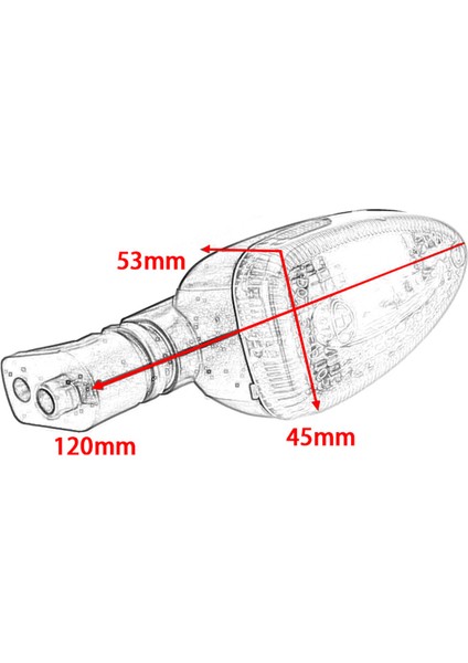 Motosiklet Dönüş Sinyali Göstergesi Işıkları Bmw Için K1300R K1200R K1200S F800GS F650GS (Siyah) (Yurt Dışından) fiyatları