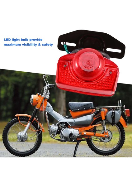 Motosiklet Fren Kuyruk Işık Kuyruk Işık Montajı Honda CT70 CT90 CT125 XL70 CL70 CL90 Jıalıng JH70 (Yurt Dışından) modelleri