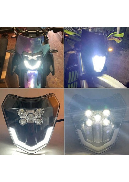 Motosiklet LED Far Fit Fit LED Far Ktm Ec Exc Xc Xcf Xcw Xcf Sx Sxf Sxs 125 150 250 350 450 530 690 (Yurt Dışından) modelleri
