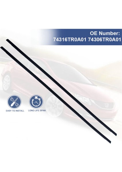 74306-TR0-A11 2pcs Sol Sağ Araba Çatı Kalıplama Trimleri Honda Civic 4 Kapı 2012-2015 74316-TR0-A11 (Yurt Dışından) indirimleri