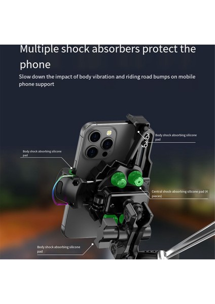 Motosiklet Gideri Cep Telefonu Standı Anti-Vibrasyon Mobil Telefon Stand Elektrikli Araba Telefon Sahipleri Motosiklet Binicilik (Yurt Dışından) modelleri
