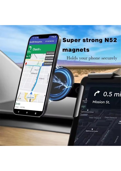 Tesla Modelx/s/y Model3 Için Araba Telefonu 3 Yayla Ayarlanabilir Manyetik Telefon Stand Araç Ekran Yan Desteği (Yurt Dışından) fiyatları