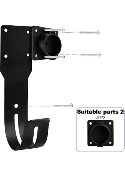 J1772 Ev Şarj Cihazı Tutucu Sae J1772 Ev Şarj Cihazı Tutucu Tüm J1772 Ev Şarj Cihazı Modelleri Şarj Kablosu Tutucu (Yurt Dışından) indirimleri