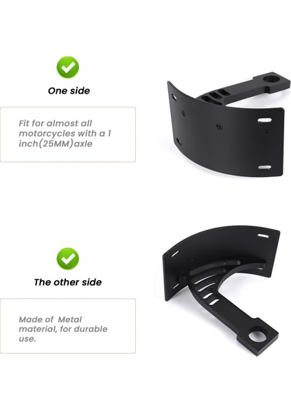 Motosiklet 25MM Aks Yan Montaj Plaka Numarası Tutucu Salınım Montajı Suzuki Honda Için Kavisli Dikey Braket (Yurt Dışından) indirimleri