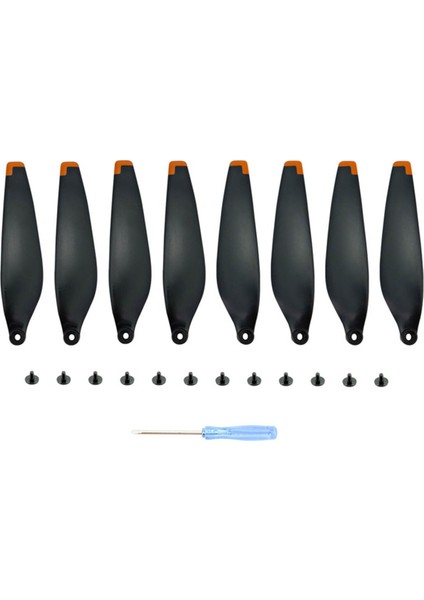 Djı Mini 3 Pro Propeller Için 6030F Blade Pano Hafif Ağırlık Kanat Dron Aksesuarları Turuncu Kenar Siyah (Yurt Dışından)