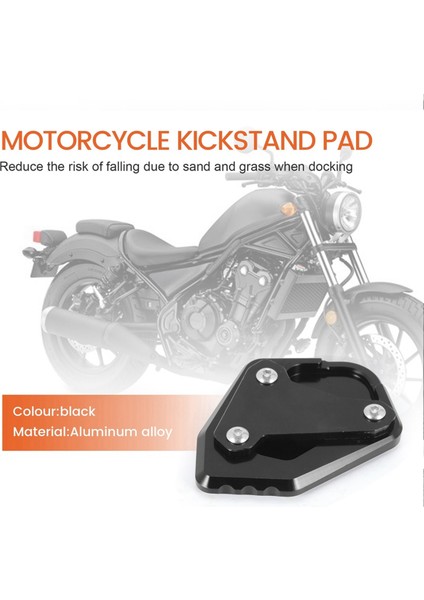 Motosiklet Yan Ayak Ayak Padü Yan Ayak Braketi Honda Rebel Için Büyük Koltuk Motosiklet Aksesuarları CM1100 CMX1100 (Yurt Dışından) indirimleri