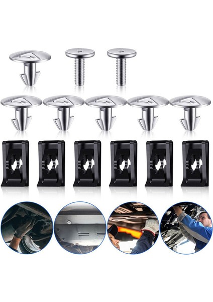 14PC Alt Motor Kapak Pin Vidası, Sıçrama Kalkanı Donanım Vidası ve Erişim Klibi, Honda Accord Civic 90674-TY2-A01 (Yurt Dışından) modelleri
