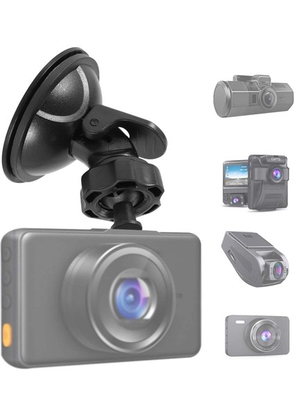 6 Tip Adaptörlü Çizgi Kam Tutucu Için Araba Vantuz, 360 Derece Açılı Araba Montajı Dvr Kamera Kamera Kamera Gps Aksiyon Kameraları (Yurt Dışından) fırsatları