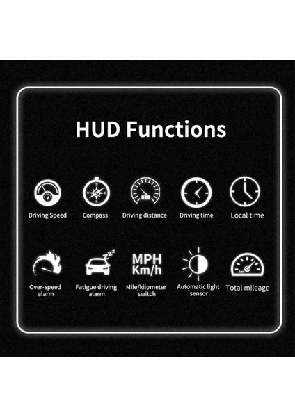 C3012 Hud Speedometre Yolcu Pusula Başlığı Ekran Gps Dijital Ekran Büyük Yazı Tipleri Tüm Arabalar Için Evrensel (Yurt Dışından) indirimleri