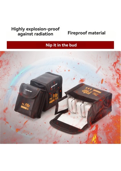 Sunnylife Lipo Pil Güvenli Çanta Djı Flip Koruyucu Pil Depolama Kılıfı 3 Pil Için Drone Aksesuar (Yurt Dışından) modelleri