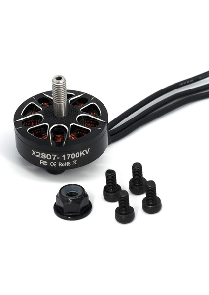 Fırçasız Motor X2807 1700KV 2-6s 4mm Rc Fpv Yarış Drone Multicopter Için Yatak Mil Motoru (Yurt Dışından)