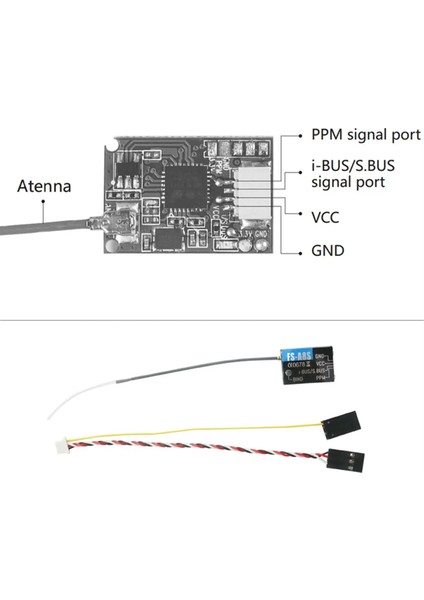 FS-A8S 2.4g 8ch Mini Alıcı Anten Ppm I-Bus Sbus Rc Qaudcopter Fs I6 Fs I6S Için Rc Qaudcopter Fpv Yarış Drone (Yurt Dışından) modelleri
