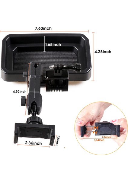 Ford Bronco 2021 2022 2023 Aksesuarları Için Slayt Raylı Dash Telefon Montajı, Gopro ve Akıllı Telefon Için Uyumlu Aksesuarlar (Yurt Dışından) fırsatları
