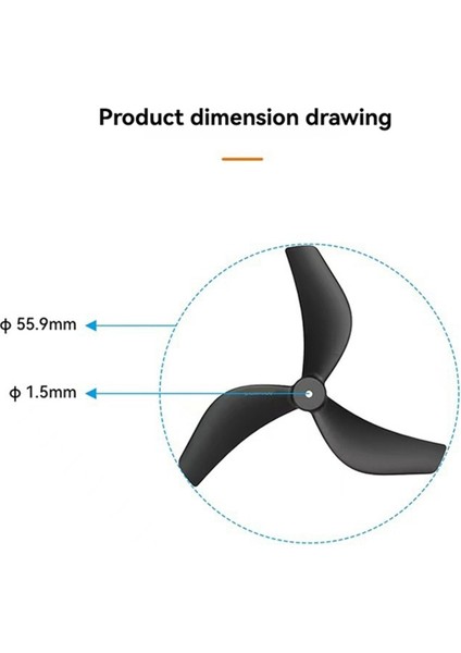 2218 PAVO20 Pro 1.5mm Mil Deliği Için 3-Blades Pervaneler Cw+ Ccw 2,2 Inç Fırçasız Boğmaca Quadcopters B Için (Yurt Dışından) modelleri