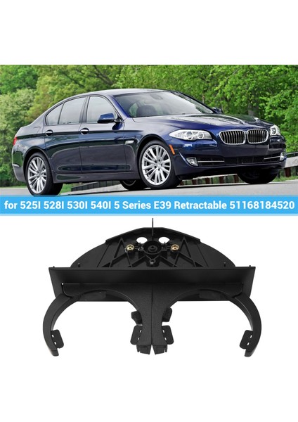 Siyah Arka Çift Içecek Kupası Tutucu For-Bmw 525I 528I 530I 540I 5 Serisi E39 Geri Çekilebilir 51168184520 (Yurt Dışından) fırsatları