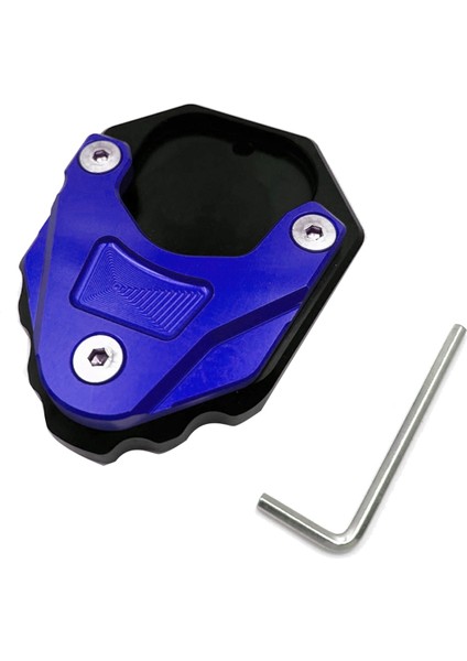 Bmw C400GT C400X Motosiklet Ayak Yeriniz Stand Plakası Kickstand Büyütme Desteği Uzatma Siyah+Mavi (Yurt Dışından)