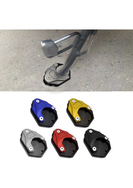 Bmw C400GT C400X Motosiklet Ayak Yeriniz Stand Plakası Kickstand Büyütme Desteği Uzatma Siyah+Mavi (Yurt Dışından) fiyatları
