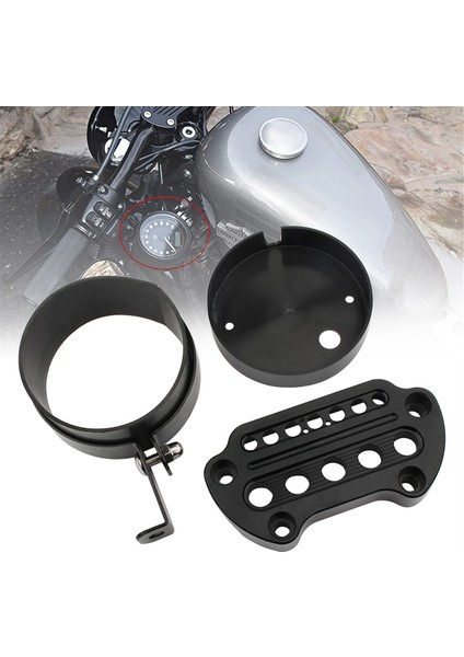 Yan Montaj Hızölçer Yer Değiştirme Braketi, Harley Sportster Için Gidon Kelepçeleri Kiti 883 1200 Demir 48 Roadster 72 (Yurt Dışından) fırsatları