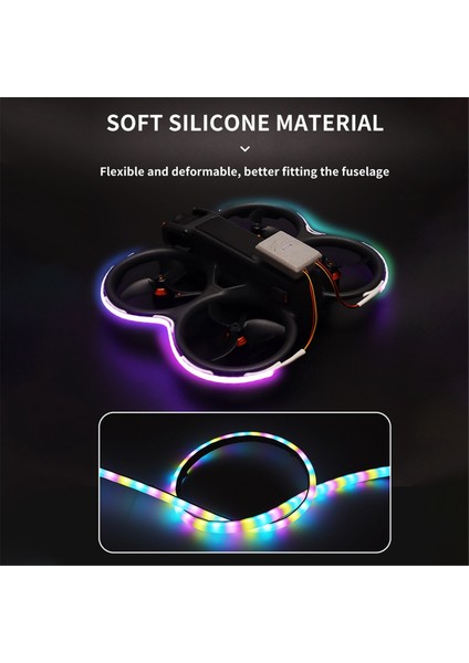 Djı Avata 2/neo Drone Işın LED LED Şerit Su Geçirmez Ayarlanabilir Lamba Kayışı Gece Uçuş Kiti Düğmesi Için (Yurt Dışından) indirimleri