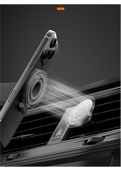 Çift Taraflı Telefon Holde Katlanabilir 360 ° Dönen Stand Güçlü Mıknatıs ve Parmak Kavrama Suppor Gümüş (Yurt Dışından) fırsatları