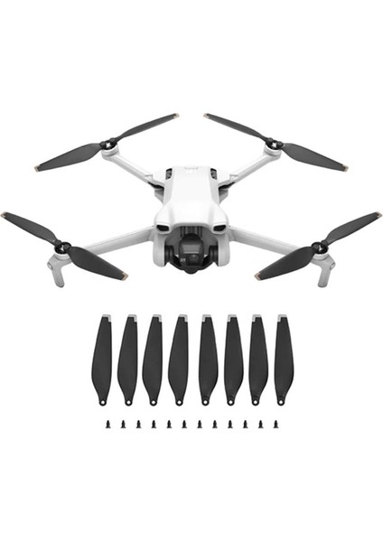 Djı Mini 3 Pro Propeller Için 6030F Blade Dersler Hafif Kilo Drone Aksesuarları Gümüş Edge Siyah (Yurt Dışından) fiyatları