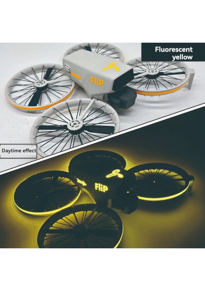 Djı Flip Drone Işıltılı Çıkartmalar Için Çizik Anti-Cratch Koruyucu Film Gece Güvenlik Serin Uçuş Aksesuarları Sarı (Yurt Dışından) fiyatları