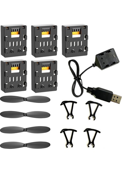 K04 Taşınabilir Uzaktan Kumanda Rc Drone Quadcopter Yedek Parçalar Aksesuar 3.7V 300MAH USB Pervane Koruma Çerçevesi (Yurt Dışından)