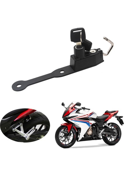 Motosiklet Kask Kilit Yan Honda CB750 Hornet 23- CBR400R CBR500R CBR650F CB650F Için 2 Anahtar ile Hırsızlık Önleme Güvenliği (Yurt Dışından) fırsatları