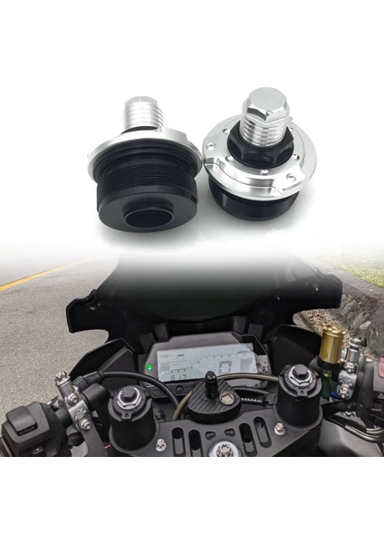 Yamaha Için Yamaha Yzf R15 V3 Ön Şok Emici Vidalı Kapak Kapağı Ön Hazicelerine Yetkili Çatal Bolts Cnc Motosiklet Aksesuarları Gümüş (Yurt Dışından) fırsatları