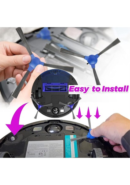 Eufy 11S 12 15T 15C 25C 30 30 35C 11S Max 15C Max 25C Max 30C Max G20 G30 G30 Robot Süpürge Parçaları Için Yan Fırçalar (Yurt Dışından) indirimleri