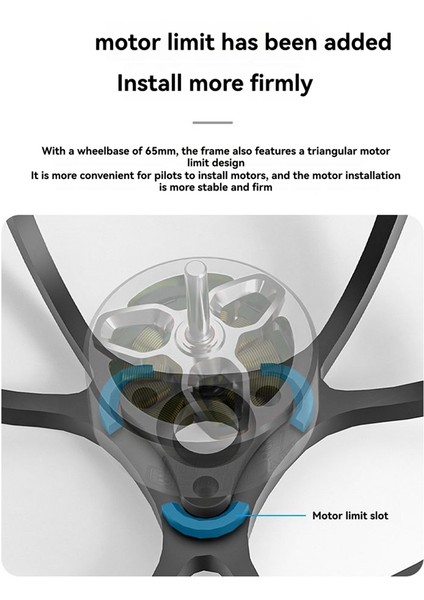 Air 65 Fpv Drone Çerçevesi Için Fpv Rc Rc Drone Quadcopter Çerçeve Yarışı Rc Drone Quadcopter Çerçevesi Şeffaf Beyaz (Yurt Dışından) fırsatları