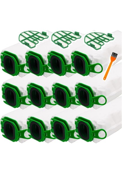 Vorwerk Kobold VB100 FP100 Elektrikli Süpürge Aksesuarları Toz Torbası Motor Koruma Filtreleri Yüksek Verimli Filtrasyon (Yurt Dışından)