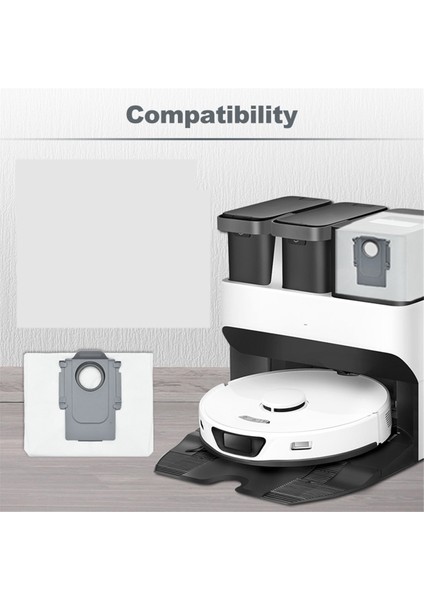 Roborock S8 Pro Ultra, S8+, S7 Maxv Ultra/max Ultra, Robot Süpürge 2,5 L Süpürge Torbası Yedek Parçaları Için 6'lı Paket Toz Torbası (Yurt Dışından) fiyatları