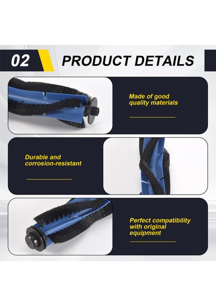 Eufy Robovac 11S, Robovac 30, Robovac 15C Robotik Süpürge Aksesuarlarıyla Uyumlu Yedek Parça Rulo Fırçası (Yurt Dışından) indirimleri