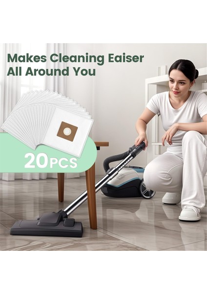 Eureka NEN170 Torbalı Elektrikli Süpürge ve Vakumlu Toz Torbaları ile Uyumlu 20'li Paket NEN170 Elektrikli Süpürge Torbaları (Yurt Dışından) fırsatları