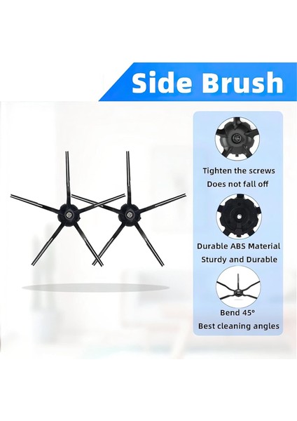 Roborock Q5 Q5+ Q5 Plus Robot Süpürge Yedek Aksesuar Seti Ana Yan Fırça Hepa Filtreleri Yedek Parçaları (Yurt Dışından) fırsatları