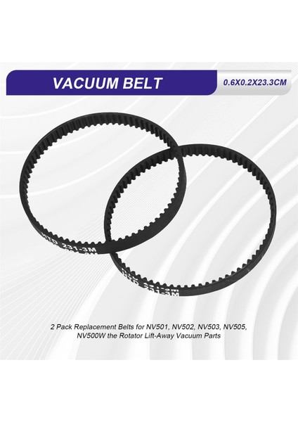 Shark NV501, NV502, NV503, NV505, NV500W Rotator Lift-Away Vakum Parçaları Için 2'li Paket Yedek Kayışlar (Yurt Dışından) fırsatları