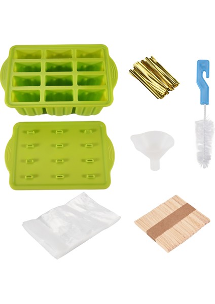 Silikon Popsicle Kalıbı, Popsicle Dondurma Yapımı Için Dondurulmuş Popsicle Kalıp Üreticisi, 50 Adet Popsicle Çubuğu ve Popsicle Poşeti (Yurt Dışından) fiyatları