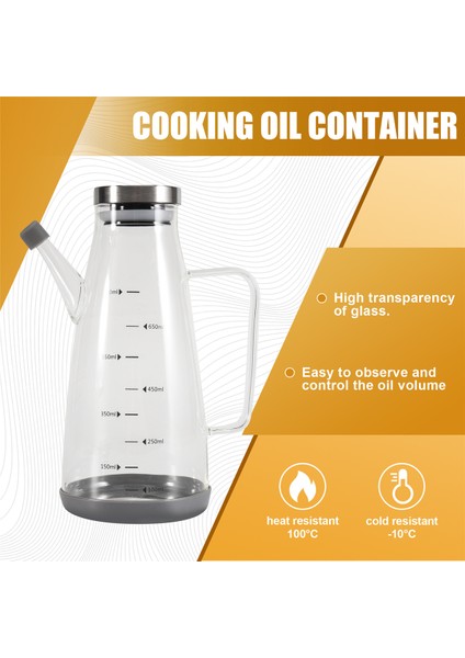 Pişirme Için Büyük Yüksek Borosilikat Cam Yağ Şişesi, Kaymaz Silikon Tabanlı 25 Floz Yağ ve Sirke Dağıtıcı Şişe (Yurt Dışından) fırsatları