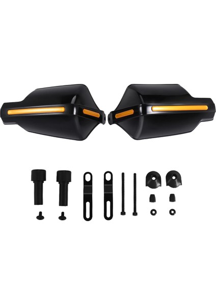 Çift Motosiklet El Muhafızları 7/8 Inç 22MM Gidon Handguard Tutucu Koruyucu Bisiklet Fırçası Rüzgar Koruma Koruyucusu (Siyah) (Yurt Dışından) fiyatları