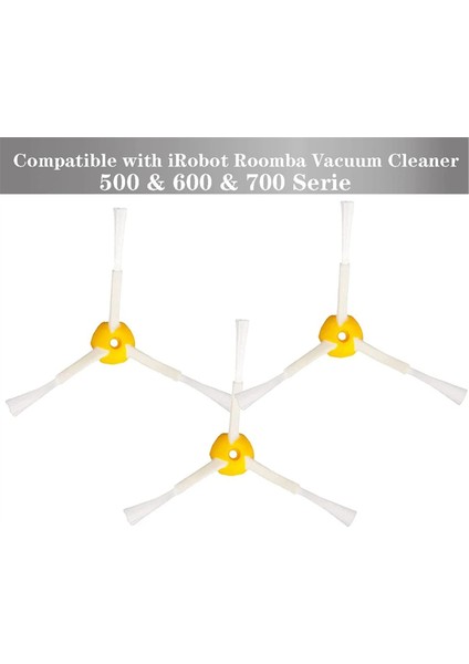 Irobot Roomba 600, 700 Serisi 694, 692, 690, 680, 660, 665, 651, 650, 614, 760, 770, 780, 776 ve 500 Serisi 595, 585, 564 Için Yan Fırça (Yurt Dışından) fırsatları