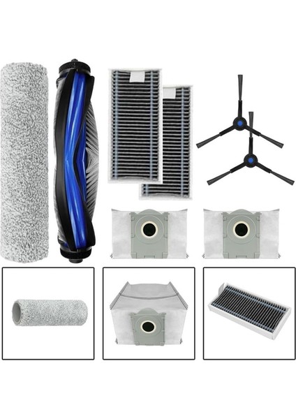 Omni Robot Süpürgeler Için Ecovacs X8 Pro Yedek Parçaları Ana Yan Fırça Hepa Filtre Toz Torbaları (Yurt Dışından) modelleri
