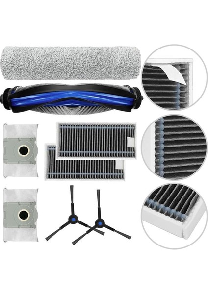 Omni Robot Süpürgeler Için Ecovacs X8 Pro Yedek Parçaları Ana Yan Fırça Hepa Filtre Toz Torbaları (Yurt Dışından) fırsatları