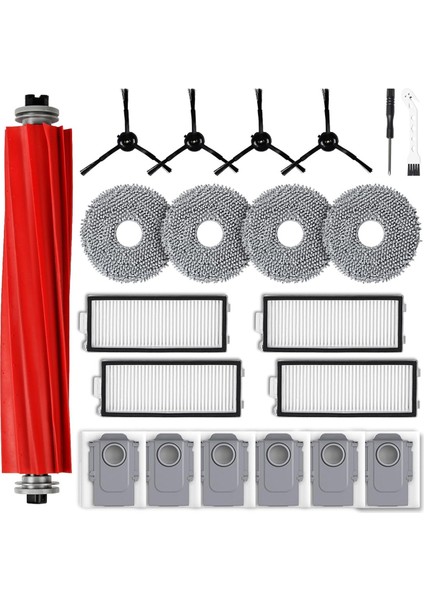 Roborock Qrevo S/qrevo Pro Robot Süpürge Aksesuar Seti, Yedek Ana Fırça, Toz Torbaları, Paspas Pedleri, Filtreler (Yurt Dışından)
