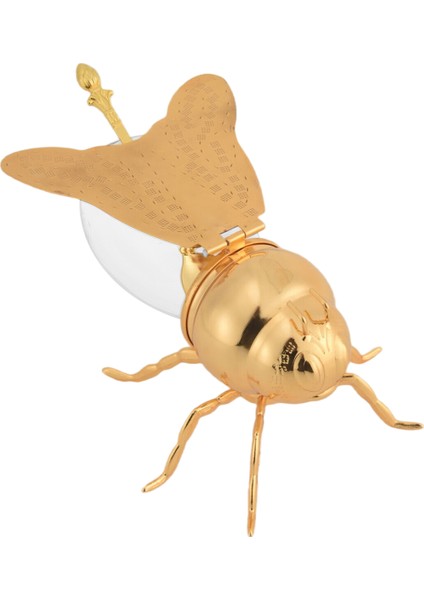 Lüks Bal Kavanozu Yaratıcı Metal Bal Kapları, Bal Saklama Kavanozu ve Altın Saklama Için Dekoratif Süs (Yurt Dışından)