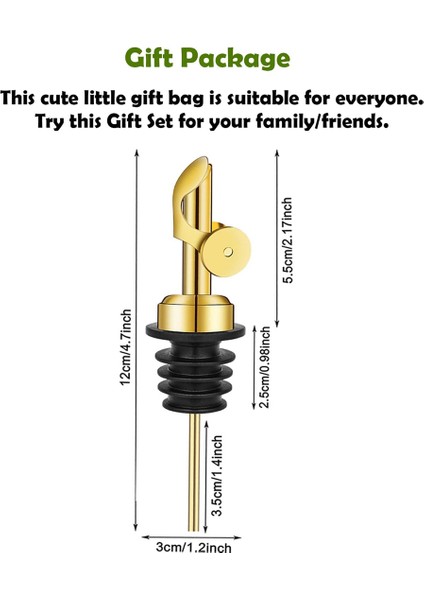 Adet Paslanmaz Çelik Şişe Dökücü, Kendiliğinden Kapanan Zeytinyağı Dağıtıcı Musluğu, Otomatik Çevirme Özellikli Likör Dökme Muslukları Altın (Yurt Dışından) fiyatları