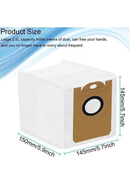 Proscenic M7 Max, M8 Pro, Aırrobo T10+, Neabot N2, Laresar L6 Pro Robot Süpürge Parçaları Için Toz Torbaları (Yurt Dışından) modelleri